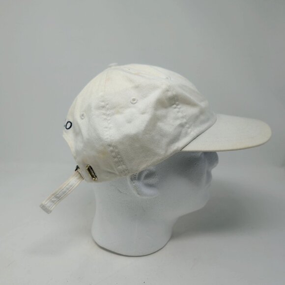 Vintage Polo Ralph Lauren White Baseball Cap Adjustable - Picture 7 of 12